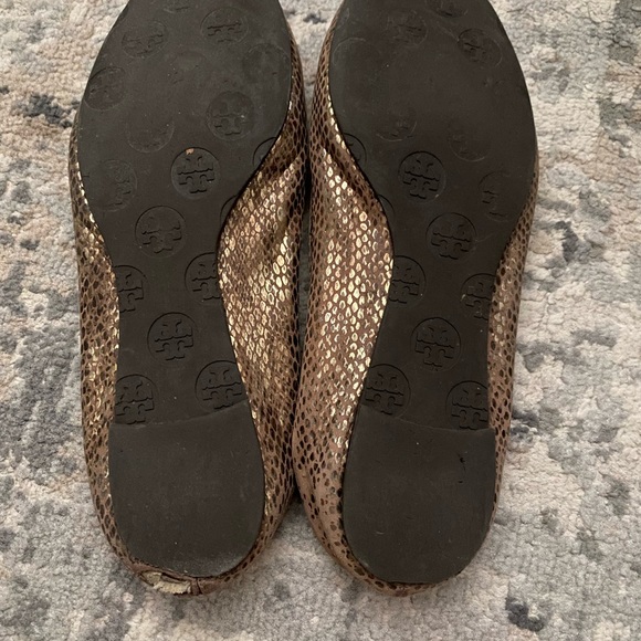 Brown and gold mix Tory Burch flats! - Picture 6 of 7
